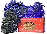 Luci Per Albero Di Natale, Per Interni Ed Esterni, 300 Led, Blu