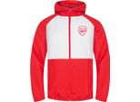 Arsenal Fc - Giacca A Vento Da Ragazzo, Maniche Raglan GF255 (110) (Bianco/Rosso)