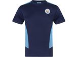 Manchester City Fc - Maglietta Da Ragazzo, Poliestere GF519 (146) (Navy)