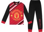 Manchester United Fc - Pigiama Con Pantaloni Lunghi "Bryan Mbeumo 19"" Per Ragazzi GF846 (158-164) (Rosso/Nero)"