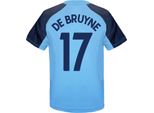 Manchester City Fc - Maglietta "De Bruyne 17"" Da Ragazzo, Poliestere GF456 (146) (Azzurro)"