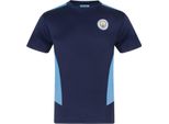 Manchester City Fc - Maglietta Da Ragazzo, Poliestere GF519 (134) (Navy)