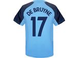 Manchester City Fc - Maglietta "De Bruyne 17"" Da Ragazzo, Poliestere GF456 (152-158) (Azzurro)"