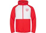 Arsenal Fc - Giacca A Vento Da Ragazzo, Maniche Raglan GF255 (134) (Bianco/Rosso)