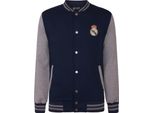 Real Madrid Cf - Giacca Varsity (Stile College Americano) Per Ragazzi GF961 (116) (Blu Scuro)