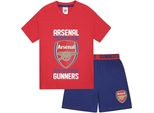 Arsenal Fc - Pigiama Con Pantaloncini Da Bambino GF911 (134) (Rosso)