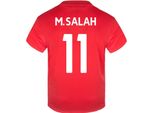 Liverpool Fc - Maglietta "Salah 11"" Da Ragazzo, Poliestere GF411 (122) (Rosso/Bianco)"