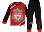 Liverpool Fc - Pigiama "Ekitike 22"" Con Pantaloni Lunghi Da Ragazzo, Maniche Lunghe GF805 (128) (Rosso/Nero)"