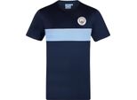 Manchester City Fc - T-Shirt Da Uomo, Poliestere GF418 (S) (Navy)