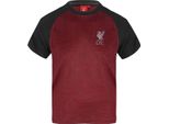 Liverpool Fc - Maglietta Da Ragazzo, Poliestere GF974 (122) (Rosso Screziato)