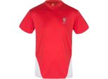 Liverpool Fc - T-Shirt Da Uomo, Poliestere GF402 (M) (Rosso/Bianco)