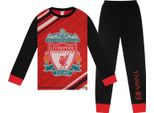 Liverpool Fc - Pigiama "M.Salah 11"" Con Pantaloni Lunghi Per Bambino, Maniche Lunghe GF816 (140) (Rosso/Nero)"