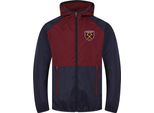 West Ham United Fc - Giacca A Vento Da Ragazzo, Maniche Raglan GF351 (110) (Navy/Rosso)