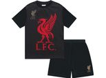 Liverpool Fc - Pigiama Con Pantaloncini Da Bambino GF907 (110) (Nero)