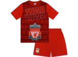 Liverpool Fc - Pigiama "Wirtz"" Con Pantaloncini Da Bambino, Sublimazione GF813 (146) (Rosso)"