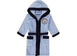 Manchester United Fc - Vestaglia Da Ragazzo, In Pile GF615 (140) (Blu Cielo)