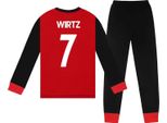Liverpool Fc - Pigiama "Wirtz"" Con Pantaloni Lunghi Per Ragazzi, Maniche Lunghe GF817 (128) (Rosso/Nero)"