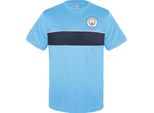Manchester City Fc - T-Shirt Da Uomo, Poliestere GF419 (S) (Azzurro)
