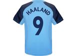 Manchester City Fc - Maglietta "Haaland"" Da Ragazzo, Poliestere GF463 (152-158) (Azzurro)"