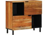 Syfax™ Credenza Naturale 80 X 33,5 X 75 Cm Legno Di Acacia Massello