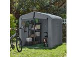 Sobuy Garage Per Biciclette Resistente Alle Intemperie Garage Per Biciclette Per 2-4 Biciclette Tenda A Tettoia Con Protezione Uv Capanno Per Biciclette Per La Protezione Dalla Pioggia KLS11-L-DG