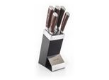 G21 Set Di Coltelli Gourmet Dynamic 5 Pezzi + Blocco In Acciaio Inox Nero