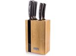 G21 Set Di Coltelli Rustici Gourmet 5 Pezzi + Blocco Di Bambù