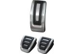 Pedali Sportivi (Cambio Manuale) In Nero / Argento Per Audi A4 B8 8K A5 8T 8F A6 4G C7 A7 A8 4H Q5 8R