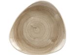 Churchill Stonecast Patina Antique Piatti Triangolari, Taupe, 229 Mm (12 Pezzi)