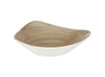 Ciotole Triangolari Churchill Stonecast Patina Antique, Taupe, 235 Mm (12 Pezzi)