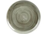 Piatti Rotondi Churchill Stonecast Patina Antique Coupe, Verde, 324 Mm (6 Pezzi)