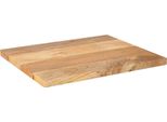 Vidaxl Piano Da Tavolo 60X50X2,5 Cm Rettangolare In Legno Massiccio Di Mango