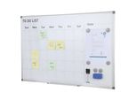 Lavagna Calendario - Lavagna Magnetica Scrivibile 915 X 610 Mm - Lavagna Memo Incl. 2 Penne Per Lavagna + 6 Magneti + 1 Cancellino Magnetico - Cancelletto A Secco Per Liste Di Cose Da Fare In Ufficio