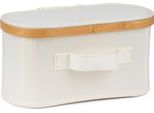 Contenitore G21 30 X 15 X 15 Cm, Bambù Con Coperchio, Beige