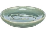 Trixie Ciotola In Ceramica, Gatto Stampato, 0,15 L/ ⌀ 14,5 Cm, Verde