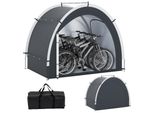Garage Per Biciclette Costway Per 4-5 Biciclette, Tenda Per Biciclette Resistente Alle Intemperie, Capannone Per Biciclette Con 2 Porte A Rullo, Finestra E Borsa, Tenda Garage Portatile 218X153X182Cm