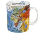 KöNitz Geographie Becher, Kaffeebecher, Teetasse, Tasse, Trinktasse, Porzellan, Bunt, 490 Ml, 1113301978