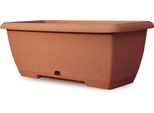 Plastecnic S.P.A. TruhlíK Terrae Midi - Terracotta 65 Cm 25 Cm 21 Cm