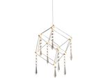 Näve LED Pendelleuchte "Araneus", Grau (Chromfarben), 1, H: 16Cm, 1 Stk., Leuchten, Material:Rostfreier Stahl/Kunststoff, Chrom, LED Pendelleuchte