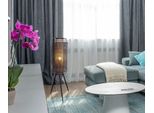 Nowa Stehlampe "Denton", Schwarz, 1 Stk., Leuchten, Stehleuchte, Geflecht, Wohnzimmer, Schlafzimmer, Flur, Stehlampe