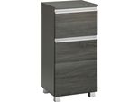 Unterschrank Welltime "Ohio", Grau (Eichefarben, Graphit, Rauchfarben), B:40Cm H:84Cm T:35Cm, SchräNke, Unterschrank
