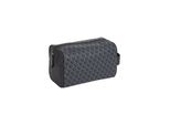 Kulturbeutel CALVIN KLEIN JEANS AOP TEXTURED DOPP KIT, Damen, Gr. B/H/T: 18cm x 14cm x 13cm, schwarz, Lederimitat, Taschen Kulturbeutel, Schminktasche, Kosmetiktasche, Essential Bag mit CK Muster