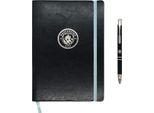 Manchester City Fc - Taccuino E Penna Crest, A5 GF230 (Taglia Unica) (Nero)