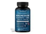 Magnesio Zinco+Vitamina D3+B6 (60 Capsule) Integratore Alimentare, Ossa, Articolazioni, Muscoli, Recupero, Cervello, Nervi, Sistema Immunitario