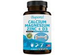 Calcio Magnesio Zinco + D3 (120 Capsule) Integratore Alimentare, Ossa, Articolazioni, Denti, Muscoli, Nervi, Sistema Immunitario, Metabolismo