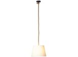 Brilliant Pendelleuchte "Sailor", Beige (Natur, Weiß), 1, Ø 35Cm H: 130Cm, 1 Stk., Leuchten, HäNgelampe 35Cm Natur/Weiß, Pendelleuchte