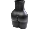 Tischvase KARE DESIGN Vase Donna, schwarz, B:27cm H:40cm T:16cm, Dolomit, Keramik, Vasen