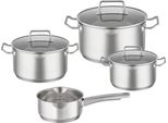 Topf-Set RÖSle "Expertiso", Silber (Silberfarben), TöPfe, Innenskalierung Und SchüTtrand, SpüLmaschinen- Und Induktionsgeeignet