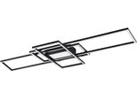 Trio Leuchten Led Deckenleuchte "Mila", Grau (Anthrazit), H: 6,5Cm, Leuchten, Deckenlampe Inkl. Fernbedienung, Dimmbar, 3000 - 6500K, 105Xx42X6,5 Cm, Led Deckenleuchte