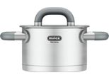 Kochtopf Mulex "Lugano", Silber (Edelstahlfarben), Ø:24Cm, TöPfe, Fleischtopf Kochtopf, Messskala, SchüTrand, Kapselboden, Induktion